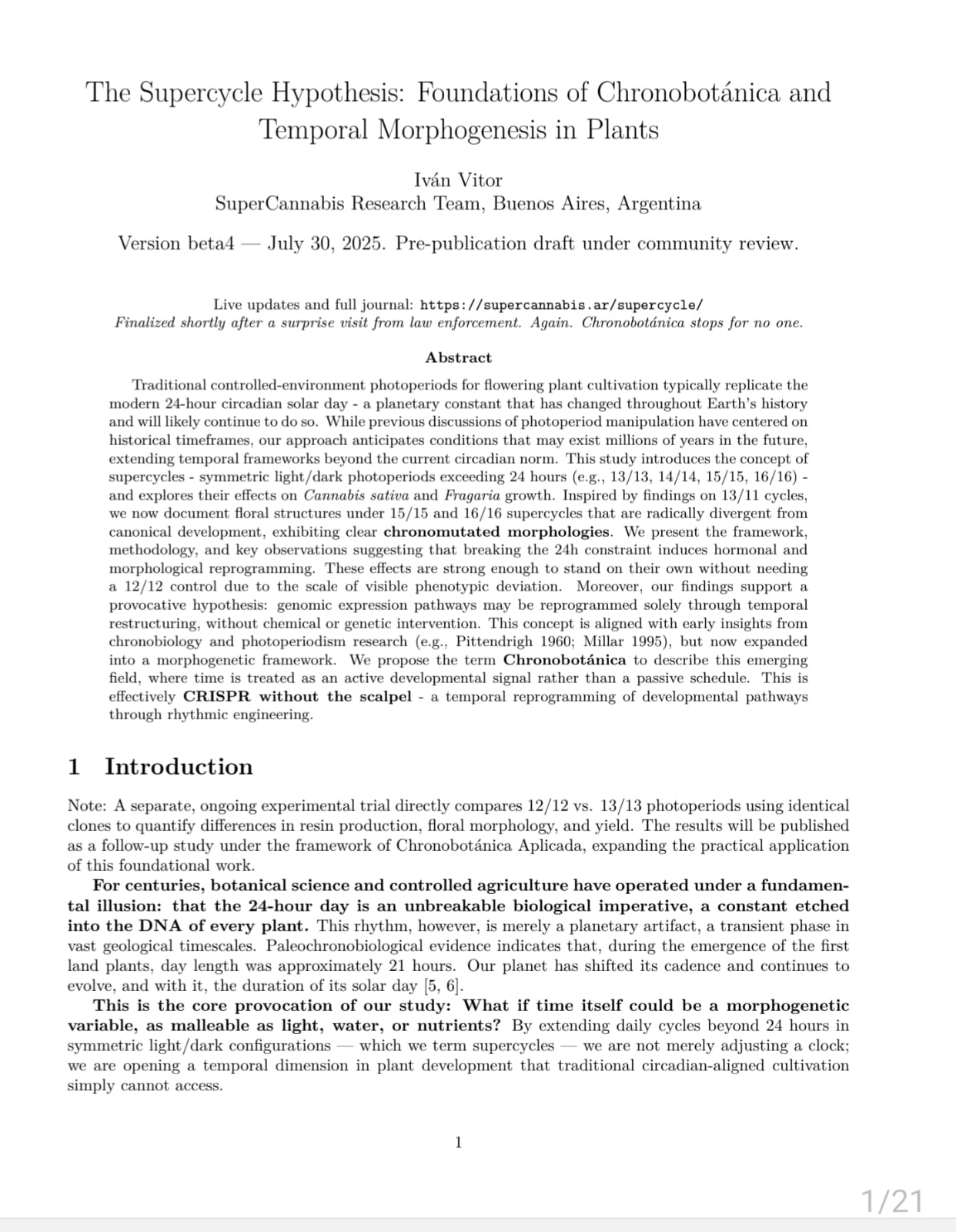 Chronobotanica Paper Preview